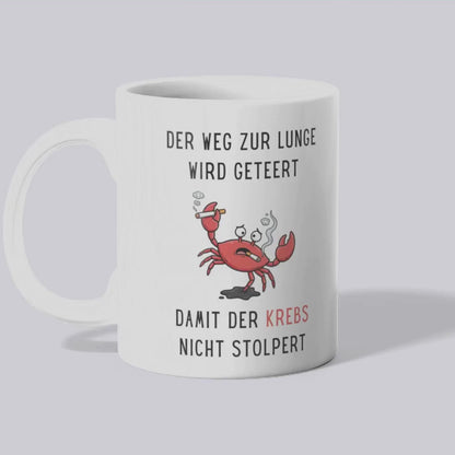 Der Weg zur Lunge wird geteert Tasse