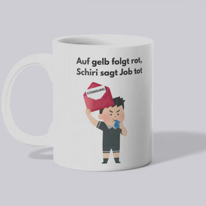 Auf gelb folgt rot, Schiri sagt Job tot