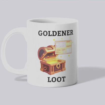 Goldener loot Tasse