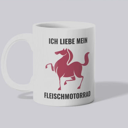 Ich liebe mein Fleischmotorrad - Tasse