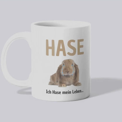 Hase ich Hase mein Leben - Tasse